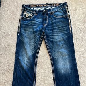 Mens rock revival jeans